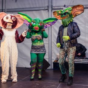 participantes del concurso de disfraces Nochevieja Gerena 2018