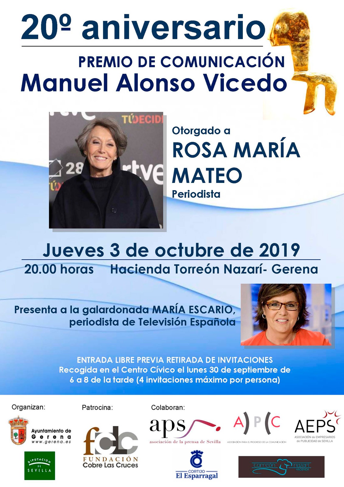 Premio de Comunicación Manuel Alonso Vicedo 2019